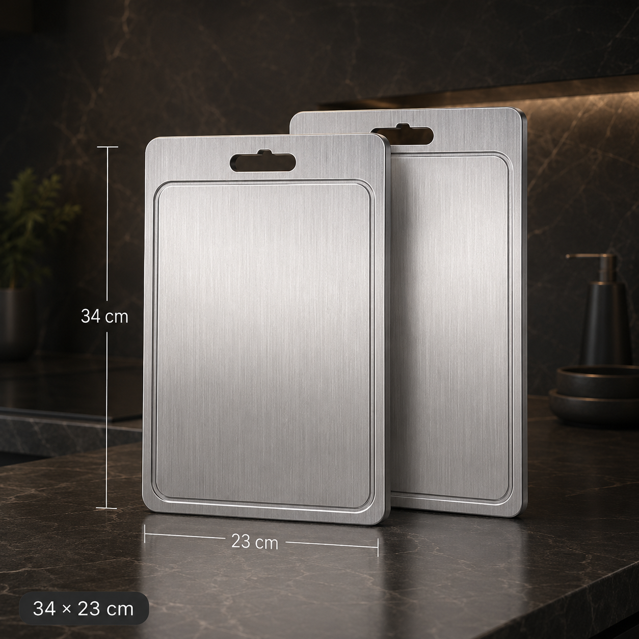 Stainless Steel Cutting Board – Hygienic and Non-Slip