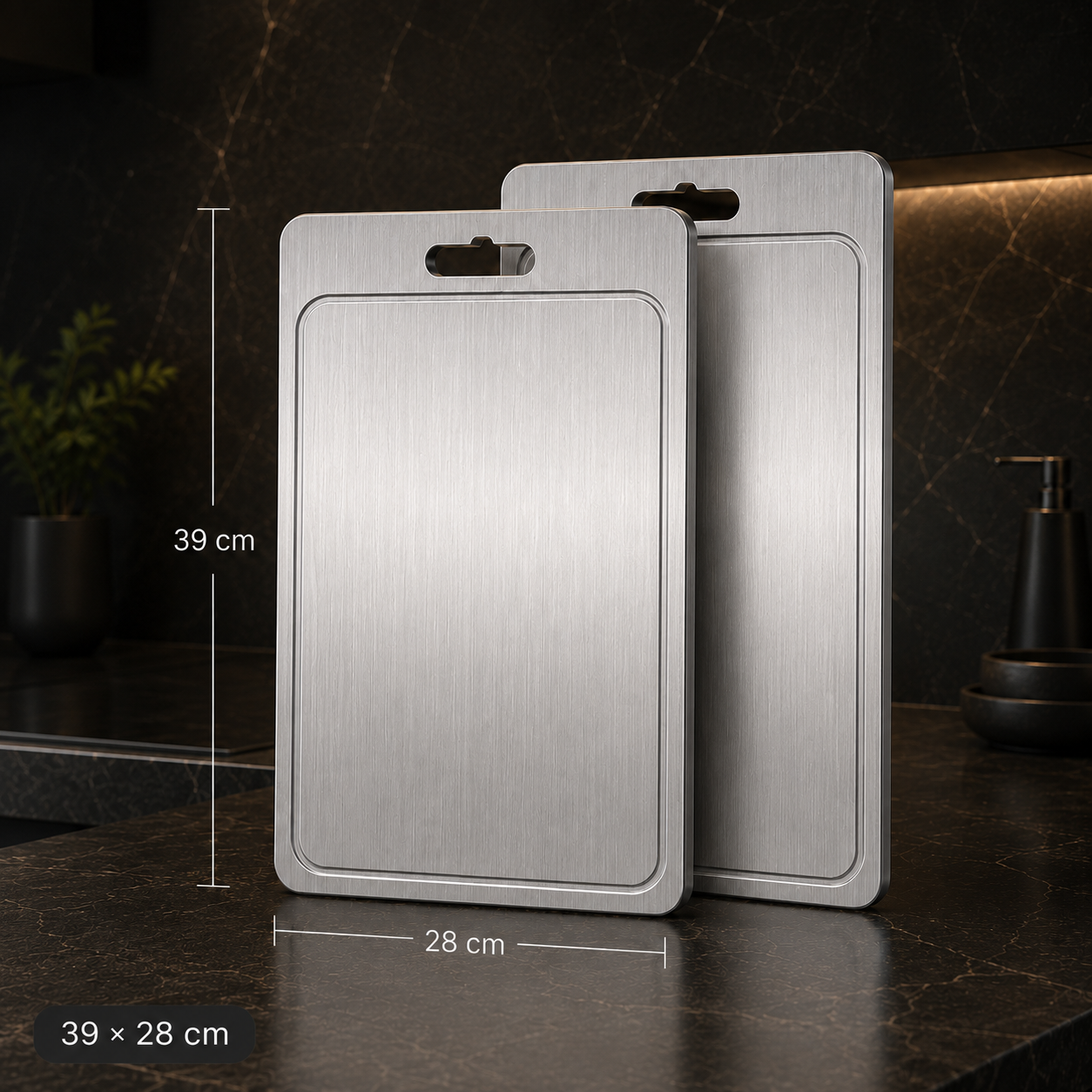 Stainless Steel Cutting Board – Hygienic and Non-Slip