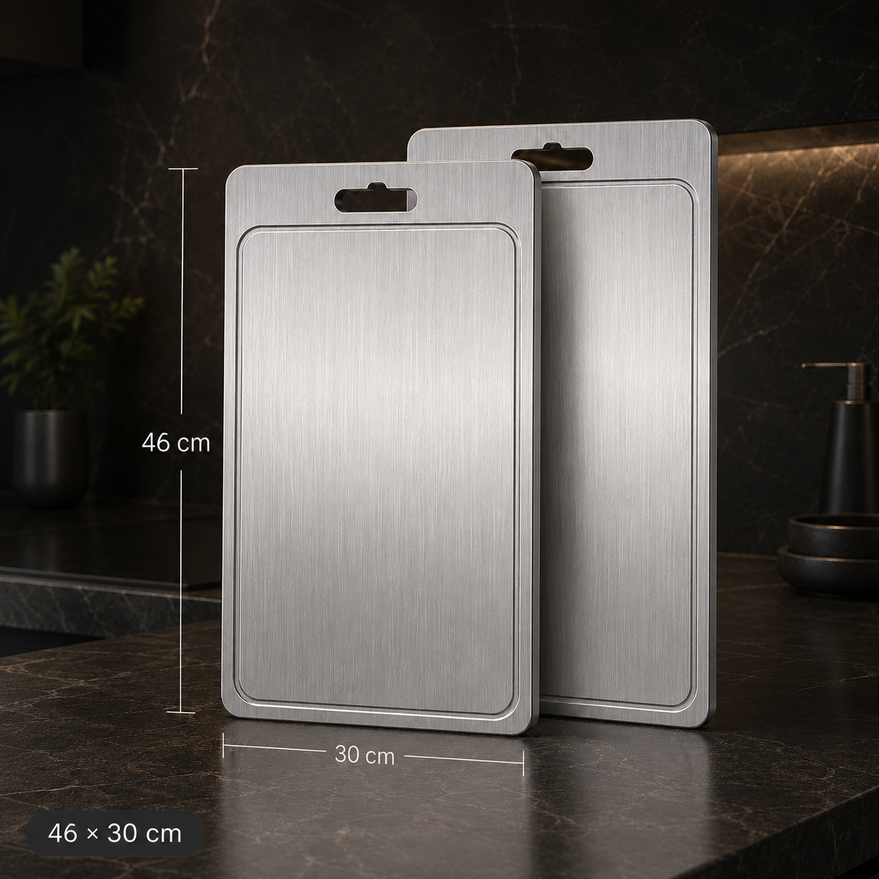 Stainless Steel Cutting Board – Hygienic and Non-Slip