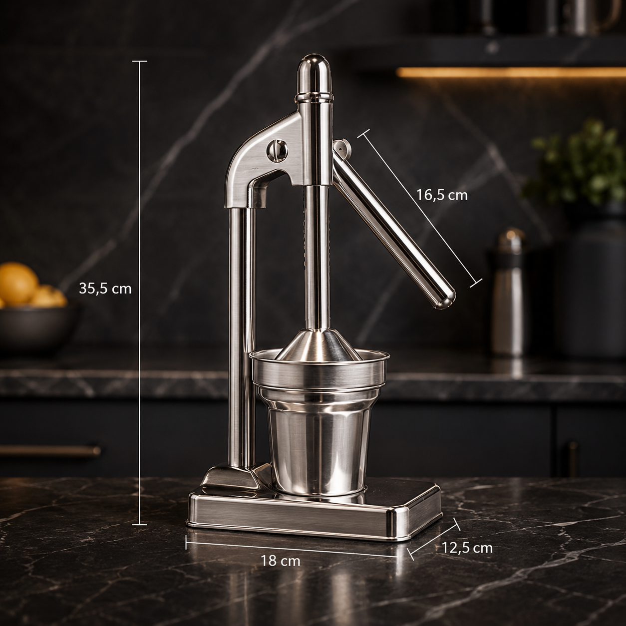 Stainless Steel Manual Fruit Juicer